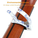 Blue and White Porcelain Guitar Capo,Pick Bag,Guitar Diacritical Clip for Acoustic Guitar,Ukulele,Acoustic Guitar Picks