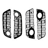 2X ABS Car Front Left &amp; Right Bumper Fog Light Lower Grille Cover for Audi A5 2008 2009 2010 2011