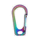 3 Pieces Titanium Alloy Carabiner Clip Keychain Quick Hook Buckle Outdoor