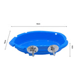 Bird Bath Tub Bowl Basin Parrot Cage Hanging Bathtub Box Bird Feeder Birdbath Parrot Bath Swimsuit Supplies