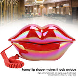 WX-3016 Mouth's Lips Shape Telephone Home Office Desktop Telephone Landline Phone Lip Shaped Phones telefone Red / Purple