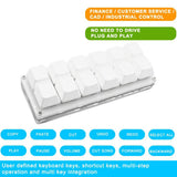 12 Keys Mini Keypad Numpad Mechanical Keyboard OSU Gaming Programming Custom Keyboard keycaps For Photoshop