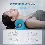 PU Neck Back Shoulder Stretcher Relaxer Cervical Chiropractic Traction Device Massage Pillow for Pain Relief Cervical Pillows