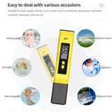 TDS Meter 0-9990ppm Digital PH Meter 0.01 PH High Precision Pen Water Tester TDS&amp;PH Meter 0-14 PH LCD PPM Tester Aquarium Filter