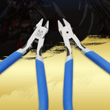 Unisex New Single Blade Nipper Hand Tools Pliers Multifunctional Bent Non-Scale Long Nose For Electrical Parts Blue
