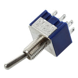 5Pcs 3 Position 2P2T DPDT ON-OFF-ON Miniature Mini Toggle Switch With 10Pcs 6 Pin 3 Position DPDT Panel Slide Switch
