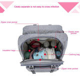 Diaper Bag Mommy Bag Multi-functional USB Backpack Portable Baby Seat Fold Diaper Changing Pad Stroller Bag Baby Activity Gear