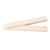 5 Pieces Bone Blank Uncut Unslotted DIY Saddle Nut for Acoustic Guitar Parts