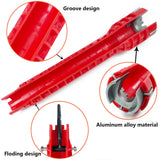 8 In 1 Flume Magic Wrench Sink Faucet Plumbing Tools Magic Wrench 8 in 1 Anti-slip Multi Key Kitchen Repair Plumbing Wrench Tool