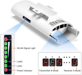5.8G Outdoor CPE Bridge Long Range 300Mbps Point to Point Transmitter Distance WiFi Transmitter 14DBi High Gain 2 Mimo Antenna