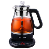 220V 1L Automatic Electric Kettle Mini Tea Cooking Pot Household Glass Health Preserving Pot Multi Cooker