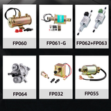 Universal 12V Copper Oil Burning Pump Car Refitting Fuel Pump for Automotive Car Vehicle 1PC