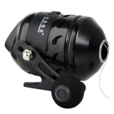 JG 25 Fishing Reel Slingshot Compound Bow Hunting Speed Ratio 3.3:1 Closed Metal Coil Wheel 5# PE 40M Use with Wristband Darts