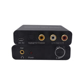 192KHz Digital to Analog Converter 5.1CH DAC Optical SPDIF Coaxial to RCA with 3.5mm Volume Control Support Dolby AC3