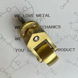 1/4PCS Universal Furniture Caster Antique Casters Wheels Vintage Brass Wheels Heavy Duty, M6/M7 Screw Mounting for Furniture