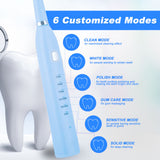 Electric Toothbrush USB Rechargeable Professional 5 Modes 4 Speeds Dental Care Waterproof Tooth Brush Soft Bristles Teeth Whiten