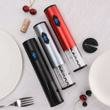 Electric Wine Opener for Automatic Electric Wine Bottle Corkscrew Opener with Foil Cutter for Wine Lover 2-in-1 Gift Set