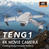 2021 New Mini Drone 4K 1080P HD Camera WiFi Foldable Quadcopter RC Drone Toy E88