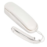 Mini Phone Office Telephone Wall Mountable Telephone Corded Fixed Phone with FSK DTMF Dual System Landline Phone for Home Office