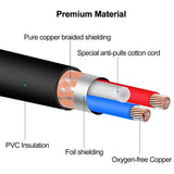 6.5Ft / 2M DMX Cable, 8PCS 3 Pin DMX Cables DMX Wires, DMX512 XLR Male to Female Stage Light Signal Cable