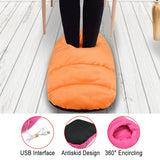 Electric Foot Warmer Heating Shoes Warm Slippers Rechargeable Pad Winter Feet Leg Thermostat Heater Mat Health Foot Care Product