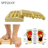 Dual Wooden Foot Massager Roller Relieve Plantar Fasciitis Heel Arch Pain Stress Relief Feet Massage Foot Care Tools