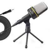 Microphone Condenser Microphones With Tripod And 3.5mm Audio Cable For Computer Desktop Gaming Net Meeting Podcasting