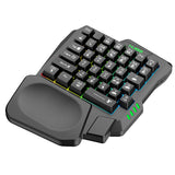 One-handed Keyboard Left-handed Compact Mini Portable Game Keypad for Chicken Game PC PS4 Gaming Keyboards 35Key