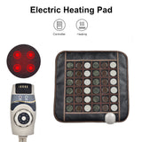 Natural Jade Tourmaline Infrared Heating Mat Electric Hot Massage Seat Pad Heated Therapy Warmer Cushion Pain Relief Relax Body