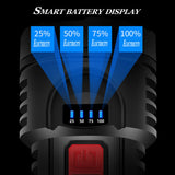 USB Rechargeable Flashlight Built in Batter with Charge Display Portable Lighting Long-Range Outdoor Strong Light Flashlight