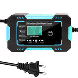 Car Battery Charger 12 6A Touch Screen Pulse Repair LCD Battery Charger For Car Motorcycle Lead Acid Battery Agm Gel Wet