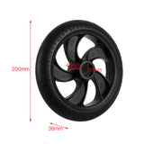 8in Solid Tire Electric Scooter Solid Tire PU Tire Shock Absorber Tyre 200mm Wear Resistant Tire Non Pneumatic Tire with Bearing