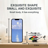 Mini RC Helicopter 2.4G Remote Control Aircraft 3.5CH with Led Light Auto Return Altitude Hold RC Plane Toys for Boys