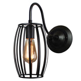 Vintage Led Wall Light Retro Loft Industrial Wall Lamp Black E27 Iron Simple lampshade Cage Guard Sconce Indoor Lighting Fixture