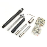 Spark Plug Repair Kit Metal Spark Plug Tap Thread Repair Tools Rethreading Set with Portable Case for Auto Repair