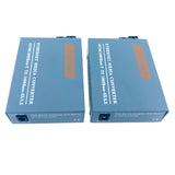 HTB-GS 4 Pairs Gigabit Fiber Optical Media Converter 10/100/1000Mbps Single Mode Single Fiber SC Port 20KM External Power Supply