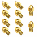 10/20pcs 3d Printer Accessories Nozzle Accessory Mk8 0.4mm For Cr-10 For Ender 3 For Anet A8 Perfectly Circular And Thread Size