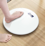 Bathroom Scales Floor Body Weight Scale Round Toughened Glass LED Digital Electronic Weighing Scales Bath Scale