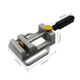 Universal Bench Vise Aluminum Mini Table Screw Flat Clamp Pliers for Drill Stand Handle Engraving Workbench DIY Woodworking Tool