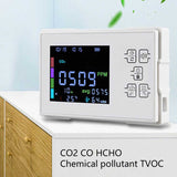 CO2 Air Detector ABS 5V 1A HCHO Detector for Home
