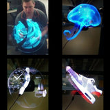 NEW WiFi 3D Hologram Projector Fan Control Holographic Display 576LEDs Party Decorations Holograms Led 42CM WiFi/PC Control