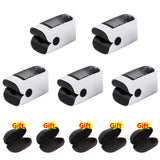 5pcs Fingertip Pulse Oximiter Medical De Pulso Blood Oxigen Meter Oximetro De Dedo Saturation Heart Rate Oxygen Monitor Health C