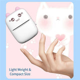 Mini Printer Portable Thermal Printing Machine Bluetooth Mini Photo Picture Label PrinterDIY Home Use Printer for Android iOS