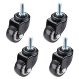 4Pcs Furniture Caster Heavy Duty 120kg 1.5 inch 40mm 360 Rotatable Screw Swivel Castor Wheels Trolley Rubber Protective