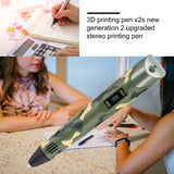 Digital Display Intelligent 3D Printing Pen High Temperature 3D Graffiti Painting Pens With Led Display Educational Toys Gift