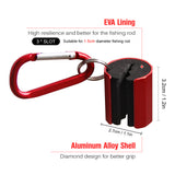 Fishing Rod Holder Clip Metal Housing Support Wearable Belt Clip Rod Holder Stand Up Pole Strong and Sturdy Fishing Accessories