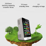 CO2 Detector TVOC HCHO Temperature Humidity Detecting Tool Intelligent Home Desktop Indoor Outdoor Detect Air Quality Monitor