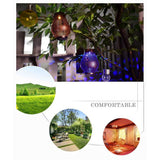 Solar Powered Garden Lamp Leaf Design Outdoor Lawn Yard Lantern LED Light Decor hanging lamp For Balcony Villa Creative Terrace