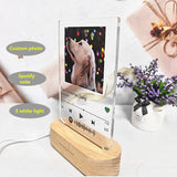 2021 Hot Deal Customized 3D Colorful Photo Night Light Spotify Note Desk Lamp Decor Valentine's Day Lover Gift Stepless Dimming