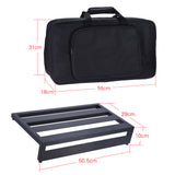 DB-3 Portable Guitar Effect Pedal Board Pedalboard Aluminum Alloy with Carrying Bag Pedals Mounting Tapes Guitar Accessories